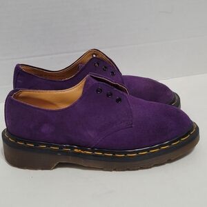 Vintage Dr. Martens 1461 Purple Suede - Made in England (Size UK3/US 5)